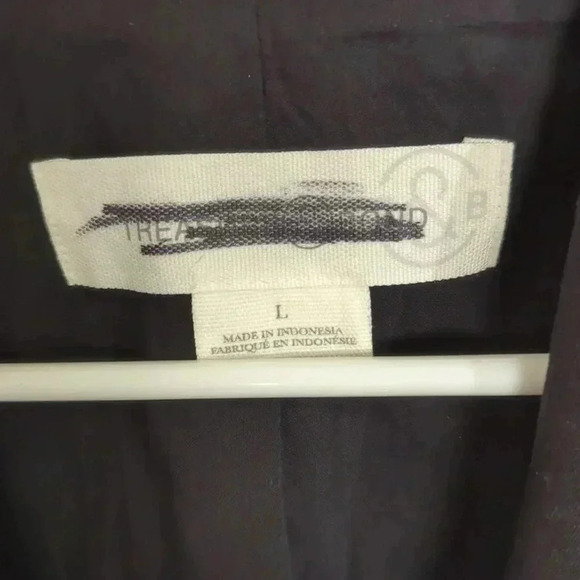 Treasure & Bond Oversized Bklack Blazer Size L - Picture 2 of 2